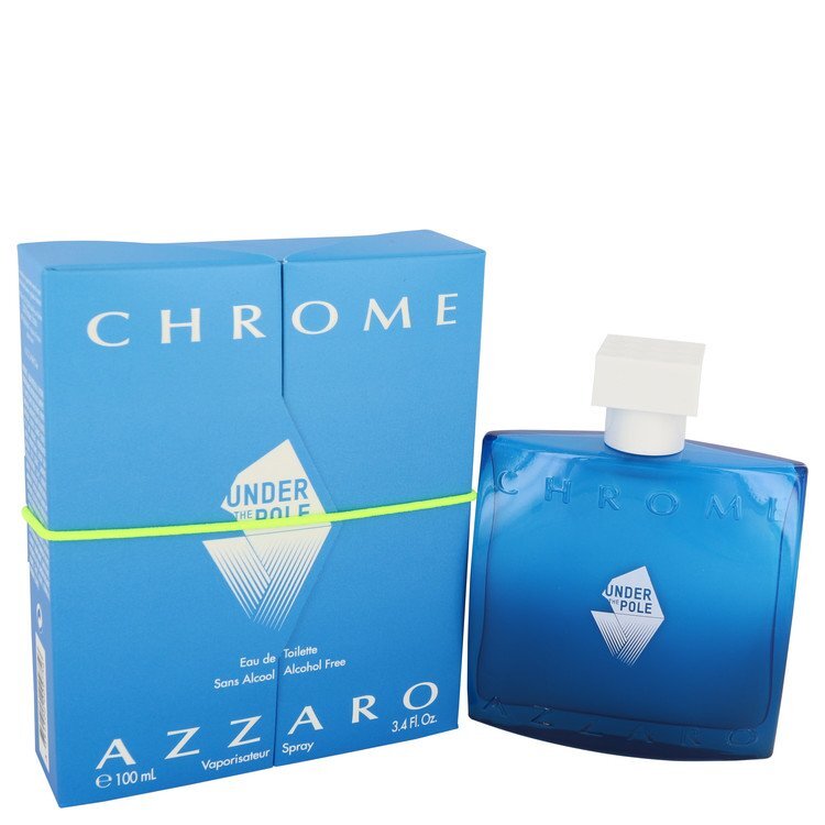 Chrome Under The Pole Eau De Toilette Spray (Alcohol Free) By Azzaro - Size: 100 ml Eau De Toilette Spray