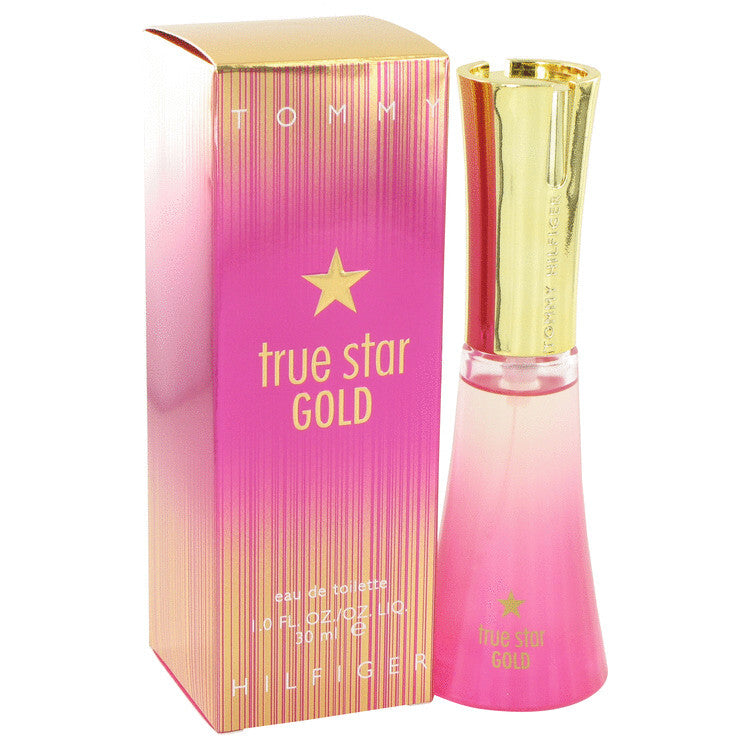 True Star Gold Eau De Toilette Spray By Tommy Hilfiger - Size: 30 ml Eau De Toilette Spray