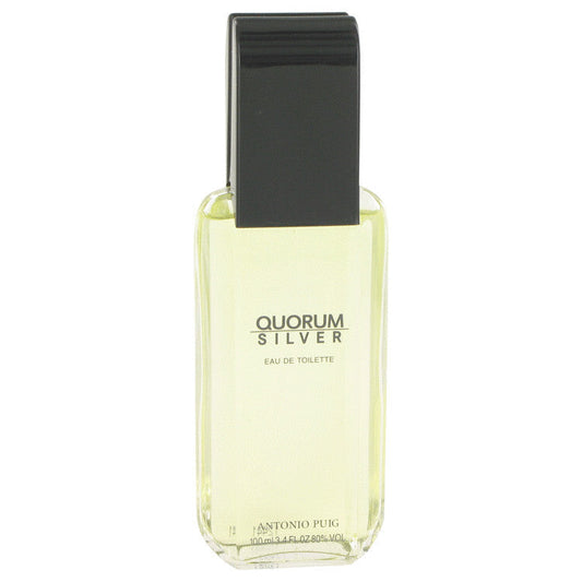 Quorum Silver Eau De Toilette Spray (Tester) By Puig - Size: 100 ml Eau De Toilette Spray