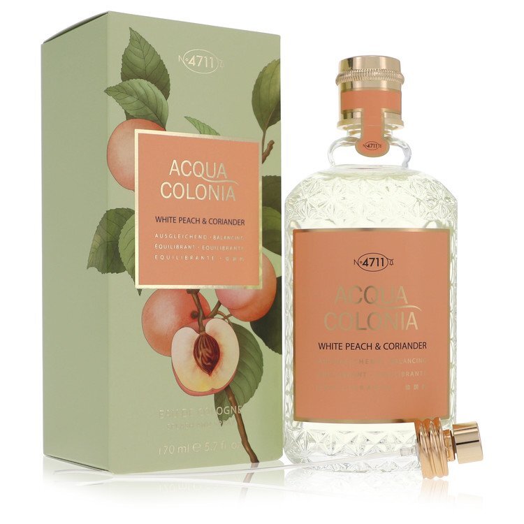 4711 Acqua Colonia White Peach & Coriander Eau De Cologne Spray (Unisex) By 4711 - Size: 169 ml Eau De Cologne Spray