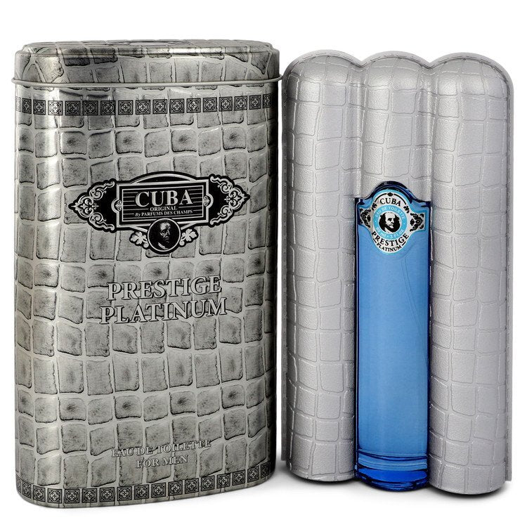 Cuba Prestige Platinum Eau De Toilette Spray By Fragluxe - Size: 90 ml Eau De Toilette Spray