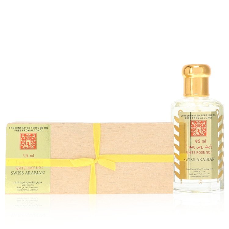 White Rose No 1 Concentrated Perfume Oil Free From Alcohol (Unisex) By Swiss Arabian - Size: 95 ml Concentrated Perfume Oil Free From Alcohol