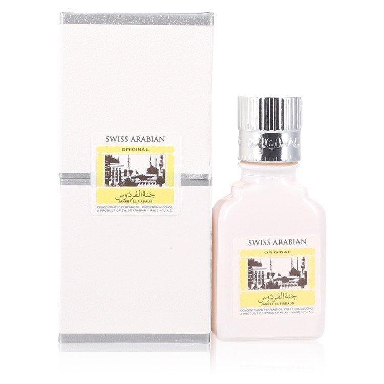 Jannet El Firdaus Concentrated Perfume Oil Free From Alcohol (Unisex White Attar) By Swiss Arabian - Size: 9 ml Concentrated Perfume Oil Free From Alcohol