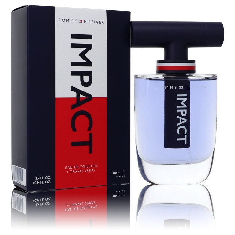 Tommy Hilfiger Impact Gift Set By Tommy Hilfiger - Size: 3.4 oz Eau De Toilette Spray + .14 oz Travel EDT Spray