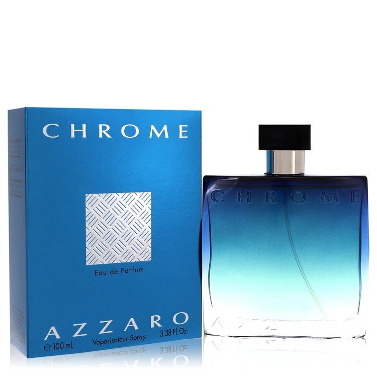 Chrome Eau De Parfum Spray By Azzaro - Size: 100 ml Eau De Parfum Spray