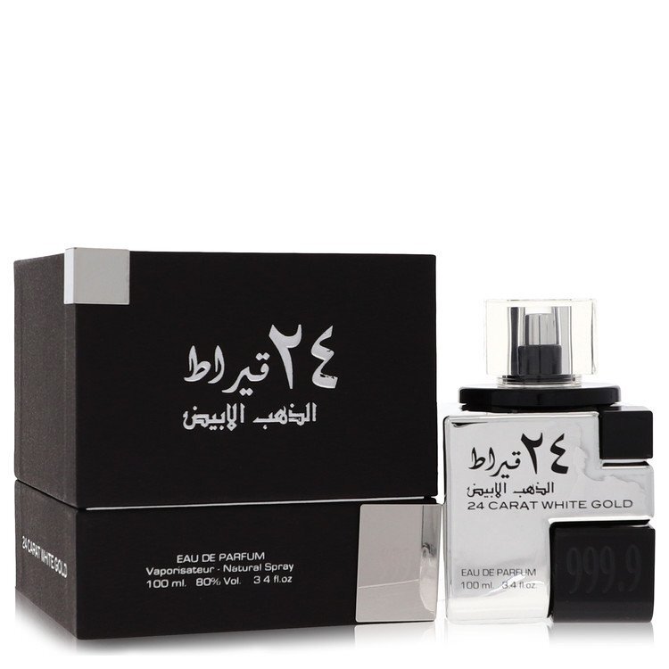 Lattafa 24 Carat White Gold Eau De Parfum Spray (Unisex) By Lattafa - Size: 100 ml Eau De Parfum Spray