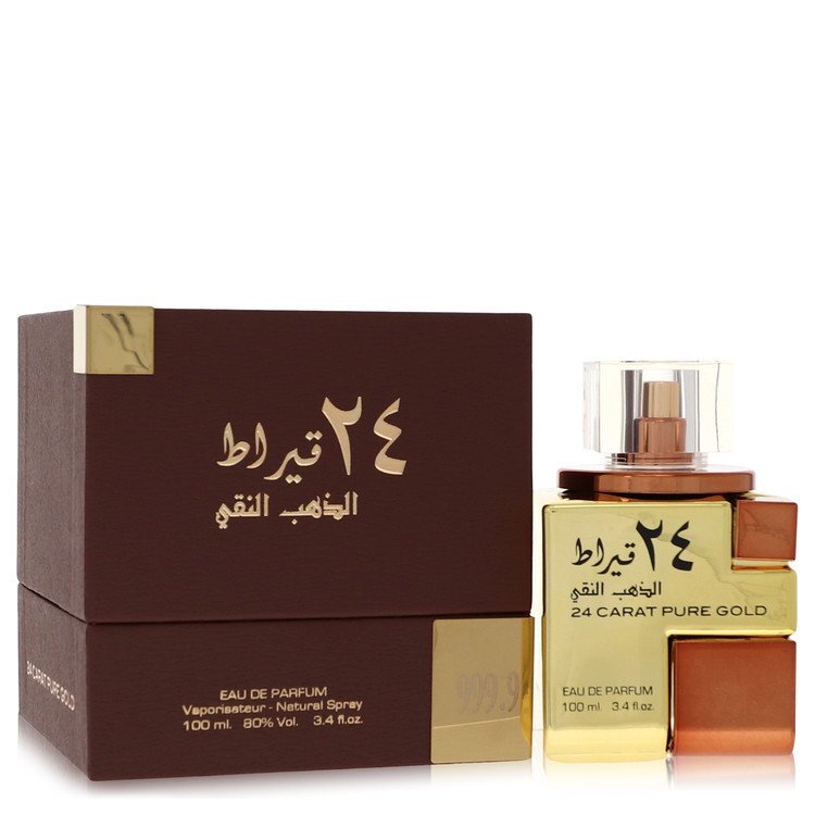 Lattafa 24 Carat Pure Gold Eau De Parfum Spray (Unisex) By Lattafa - Size: 100 ml Eau De Parfum Spray