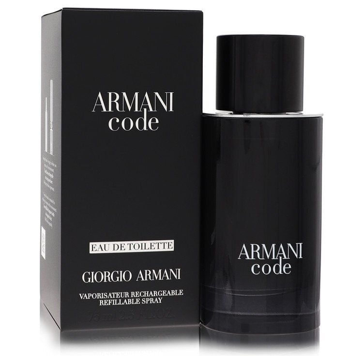 Armani Code Eau De Toilette Spray Refillable By Giorgio Armani - Size: 75 ml Eau De Toilette Spray Refillable